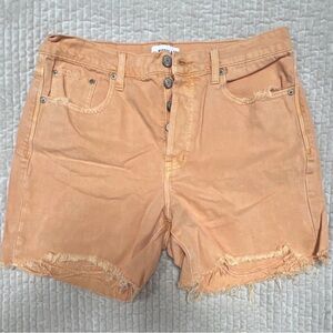 Pistola Peach Distressed Denim Women's Shorts